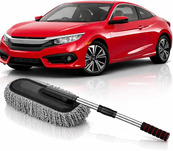 Long Car Duster – Soft Microfiber Brush with Expandable Handle