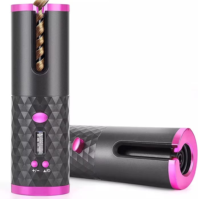 Cordless automatic hair curler