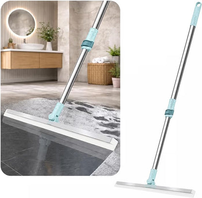 Floor Wiper with Silicone Blade – Multi-Surface Water Squeegee