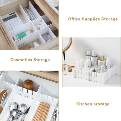 8-Piece Adjustable Drawer Organizer Dividers