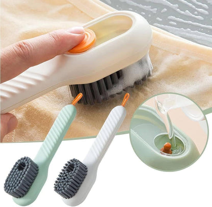 🧽 Liquid Shoe & Clothes Cleaning Brush with Soap Dispenser