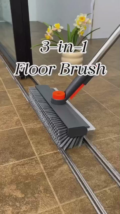 Bathroom Cleaning Brush with Long Handle – Floor Scrubber & Wiper